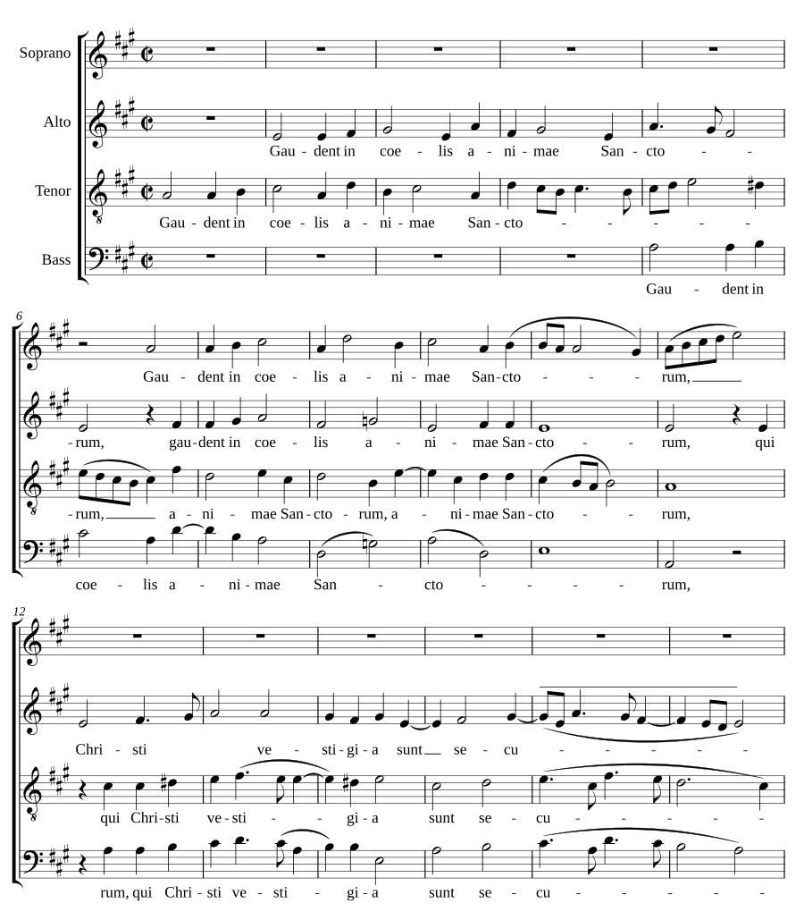 Радуются на небесах (Gaudent in coelis) (Tomás Luis de Victoria)