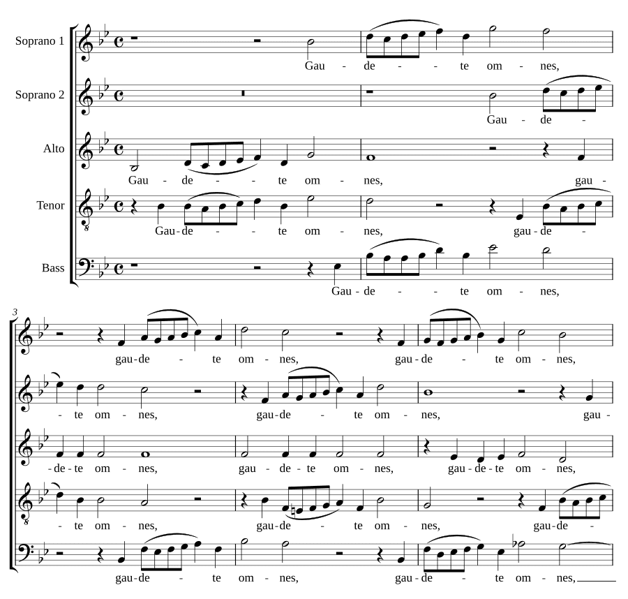 Радуйтесь все (Gaudete omnes) (Jan Pieterszoon Sweelinck)