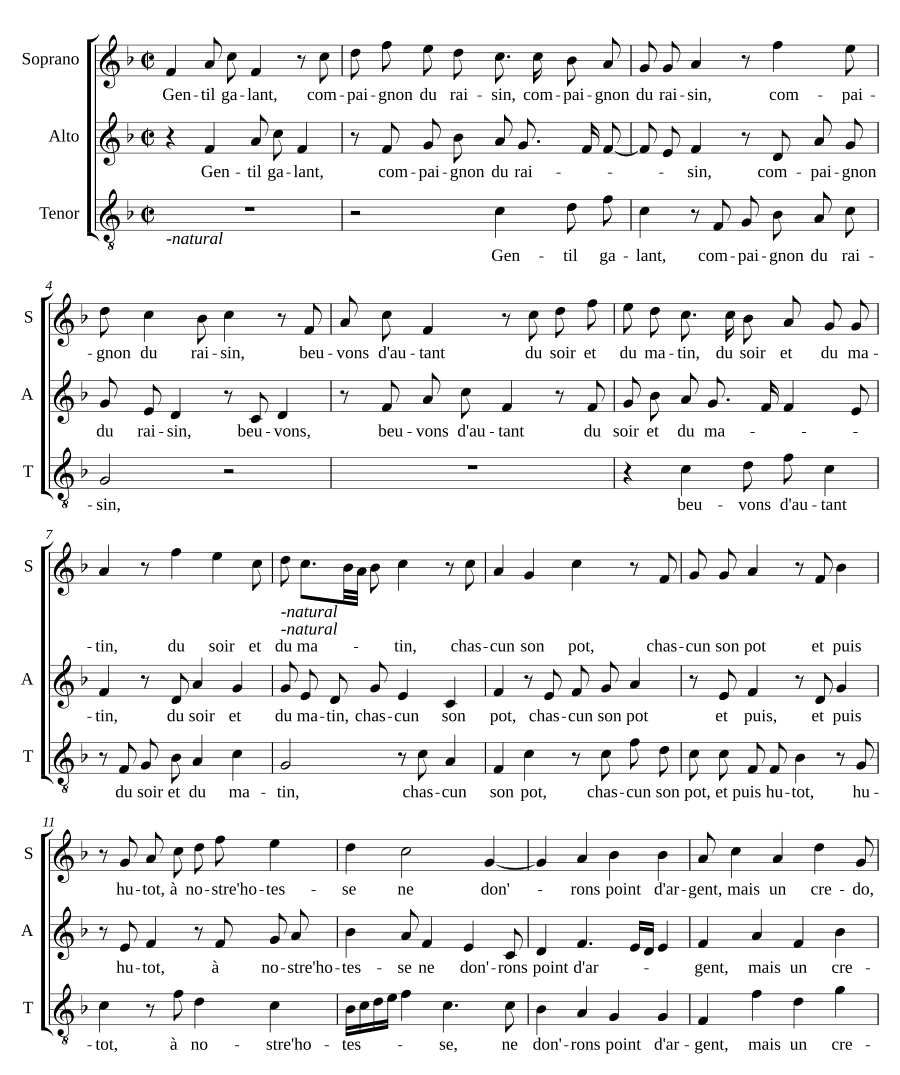 Прекрасный галант (Gentil galant)