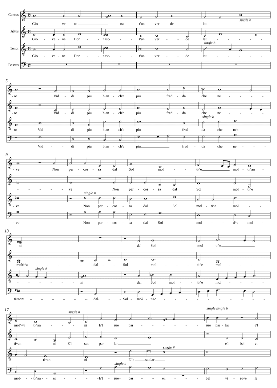 Молодая женщина (Giovene donna)
