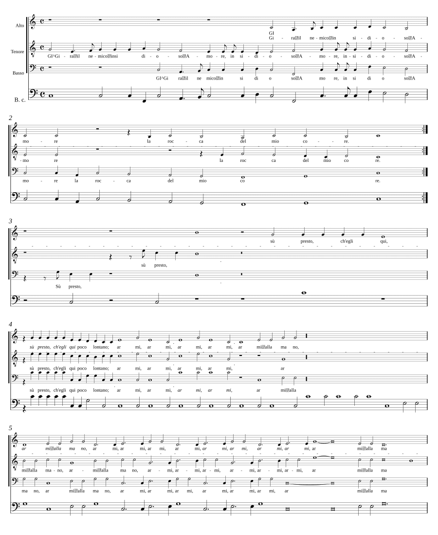 Вращается коварный враг — Любовь (Gira il nemico insidioso Amore)