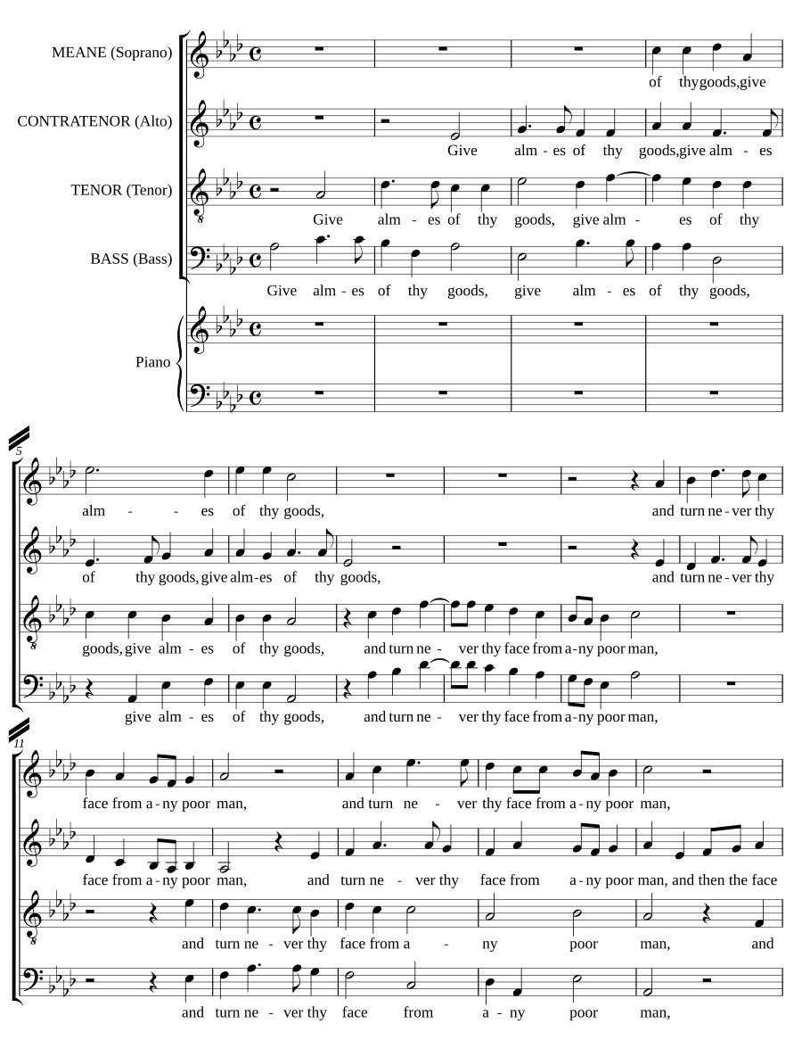 Подай милостыню от имения твоего (Give almes of thy goods)