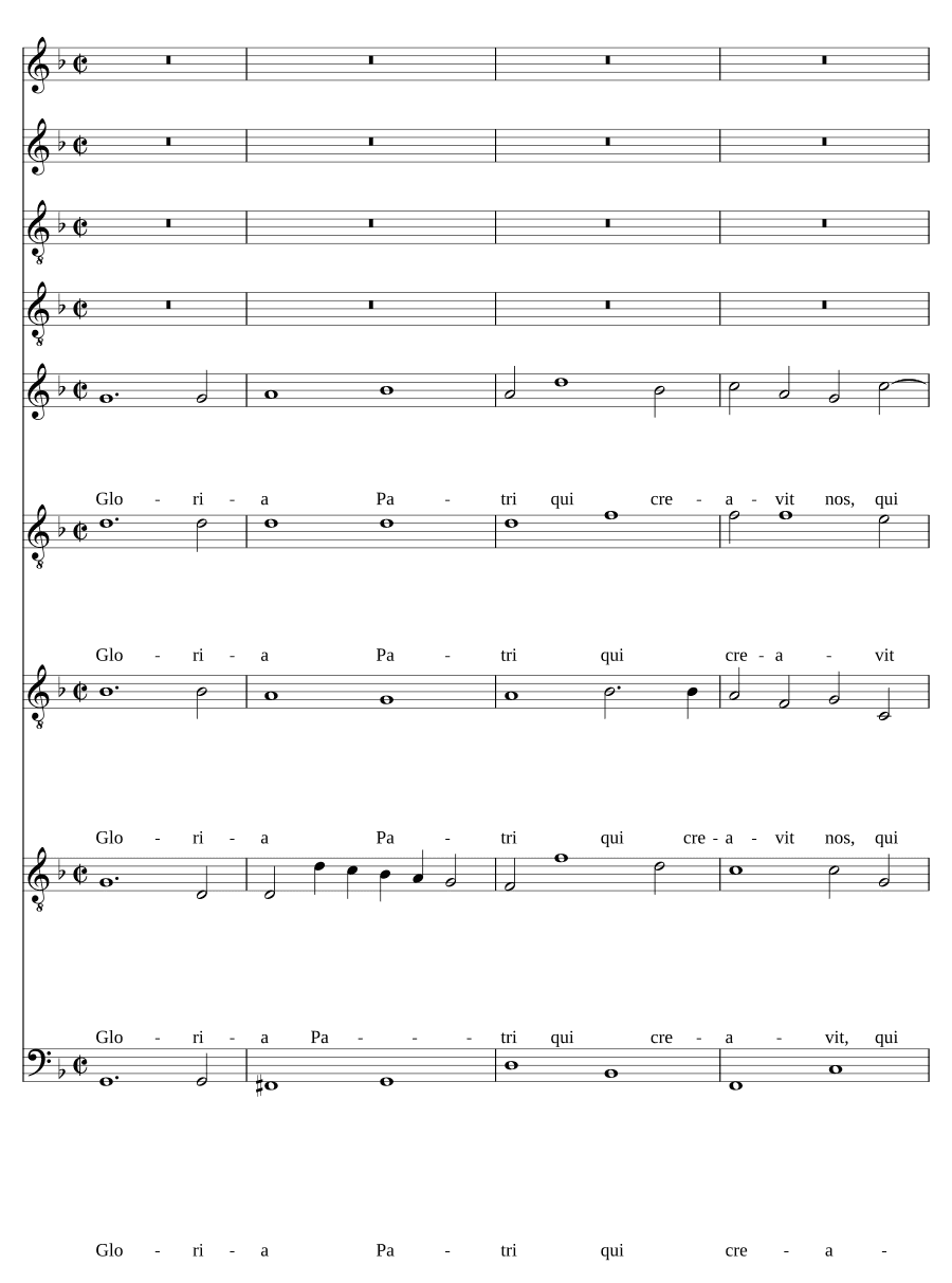 Слава Отцу, создавшему нас (Gloria Patri, qui creavit nos)