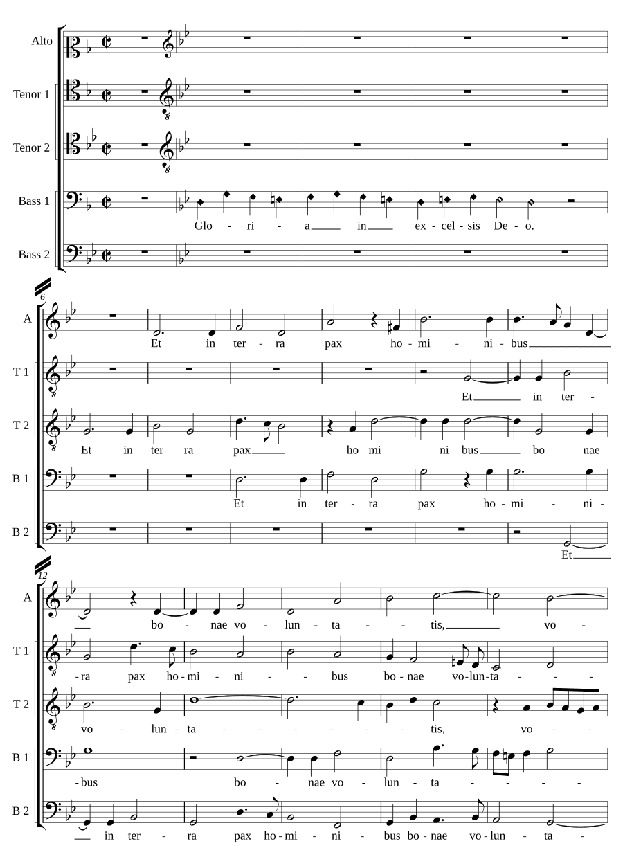 Слава из Мессы для бедных (Gloria from The Mean Mass)