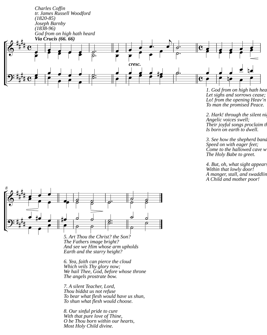Бог с высоты услышал (God from on high hath heard)