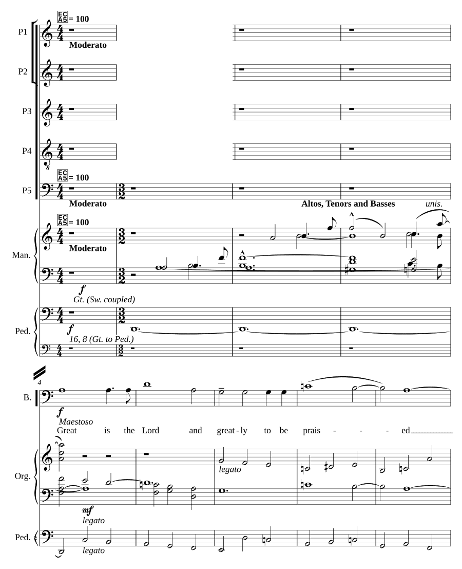 Велик Господь, соч. 67 (Great is the Lord, Op. 67)