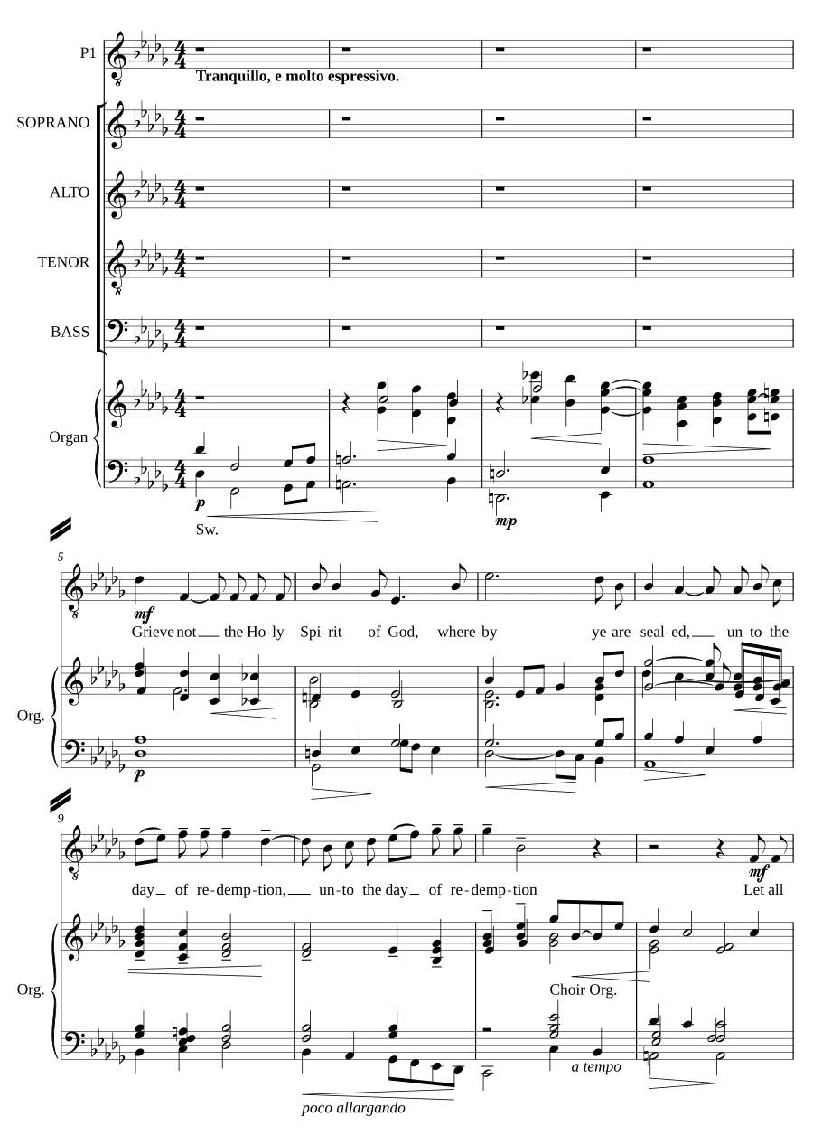 Не оскорбляйте Святого Духа Божьего (Grieve not the Holy Spirit of God)