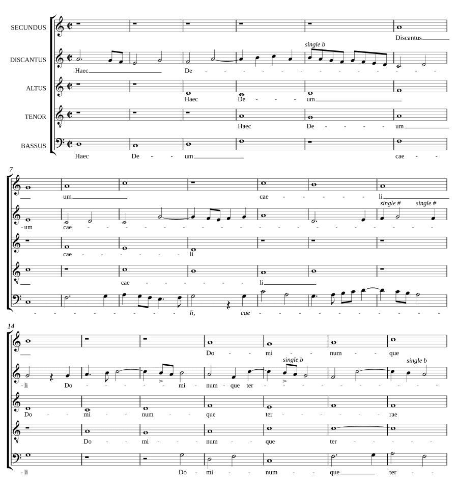 Сей Бог небес (Haec Deum caeli)