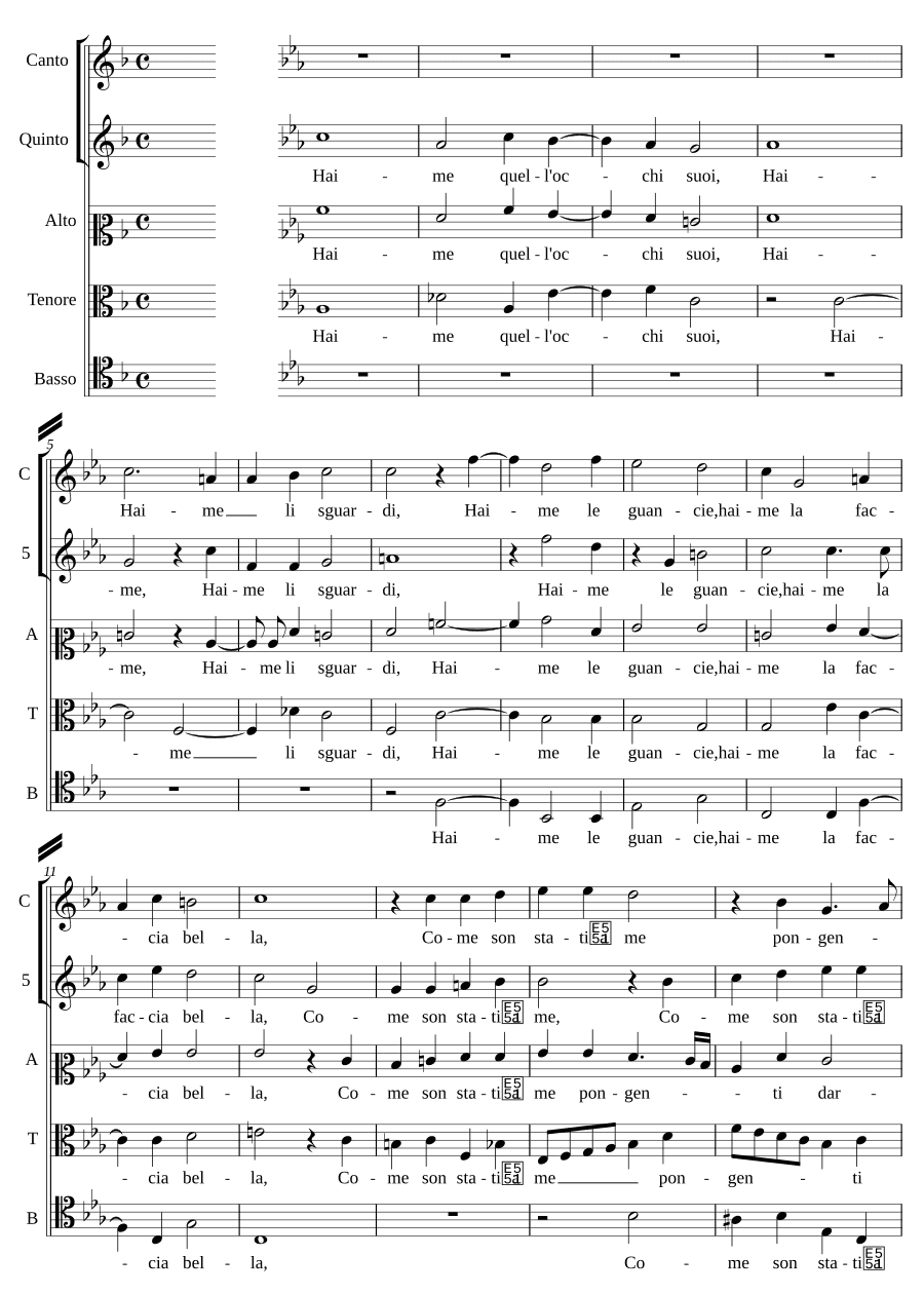 Ах, эти его глаза (Haime quell' occhi suoi)