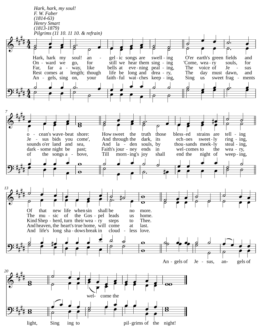 Слушай! Слушай, душа моя (Hark! Hark, my soul)