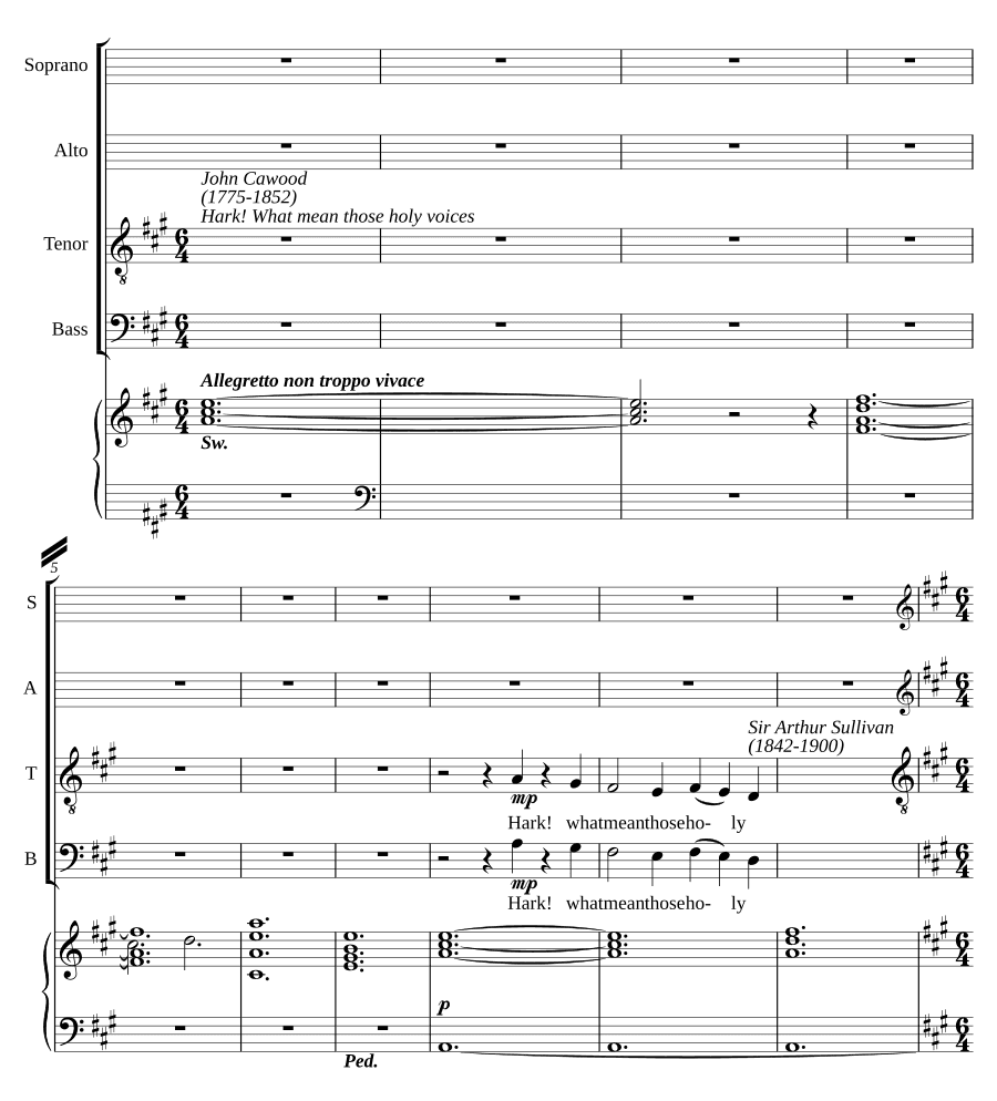 Слушай, что значат эти святые голоса (Hark, what mean those holy voices)