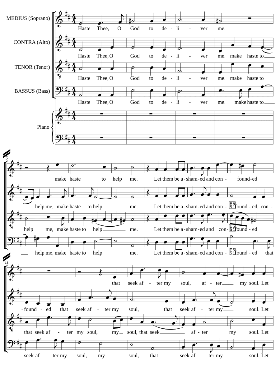Поспеши, Боже (Haste Thee, O God)