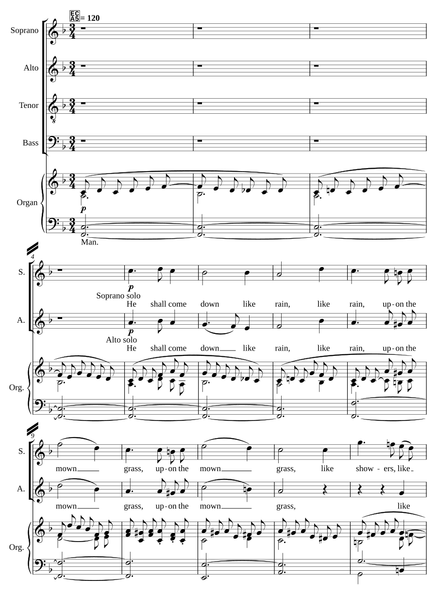 Он сойдет, как дождь (He shall come down like rain)