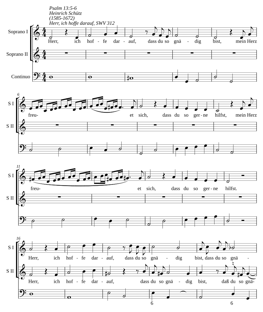 Господи, я надеюсь на Тебя, SWV 312 (Herr, ich hoffe darauf, SWV 312)