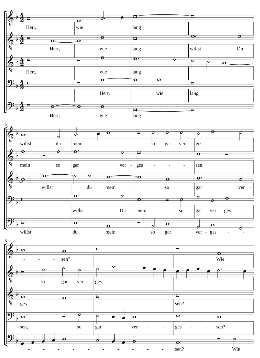 Господи, как долго (Herr, wie lang).