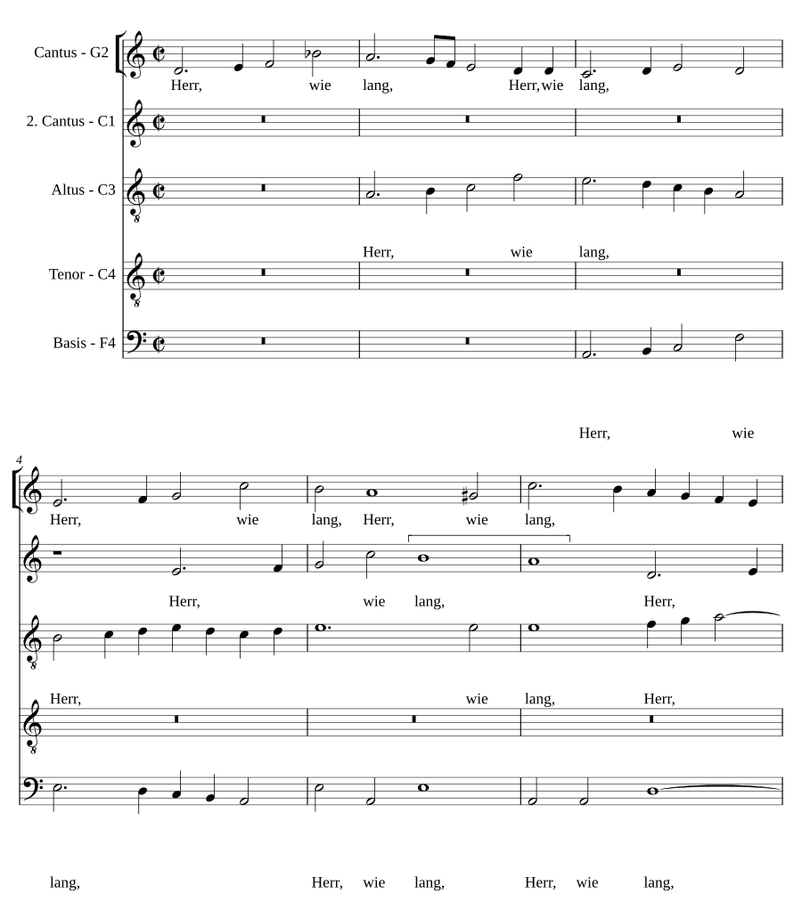 Господи, как долго, а 5 (Herr wie lang a 5).