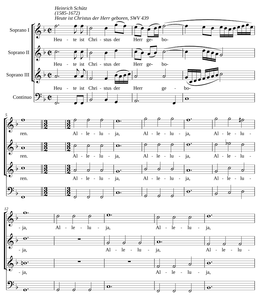 Сегодня Христос, Господь, рождается (Heute ist Christus der Herr geboren).