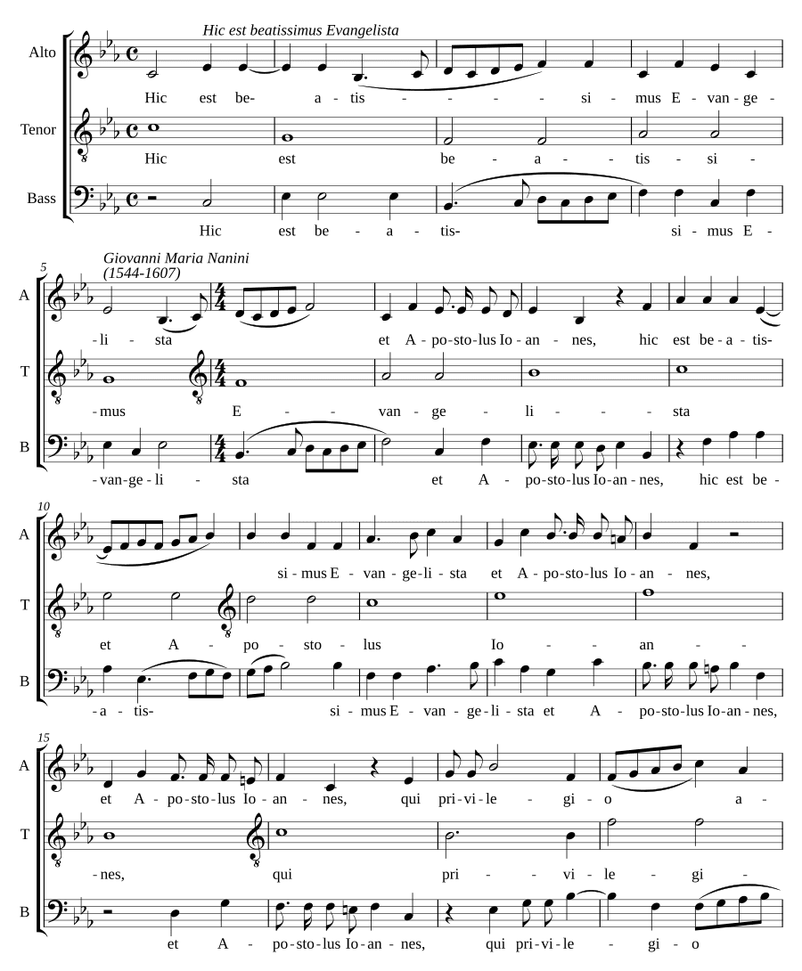 Это блаженный евангелист (Hic est Beatissimus Evangelista)