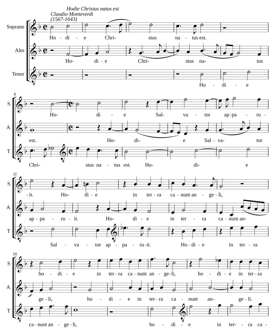 Сегодня Христос родился (Hodie Christus natus est)
