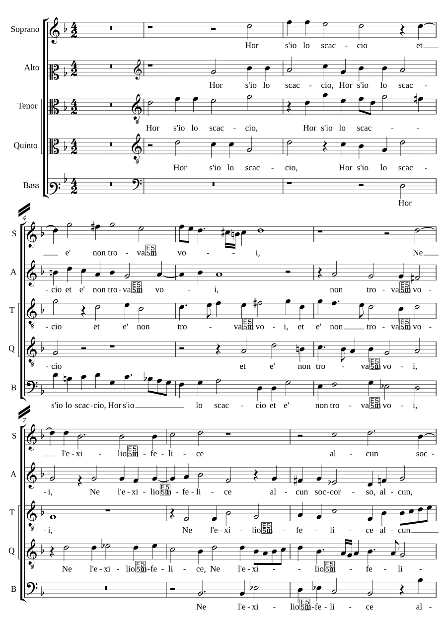 Сейчас, если я отгоню (Hor s'io lo scaccio)