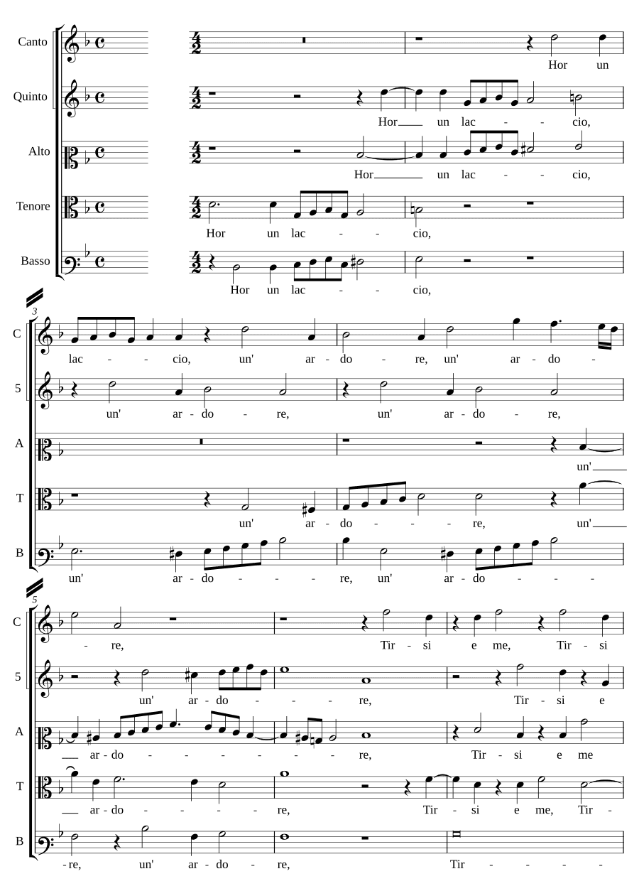 Сейчас, узел и страсть (Hor un laccio un' ardore)