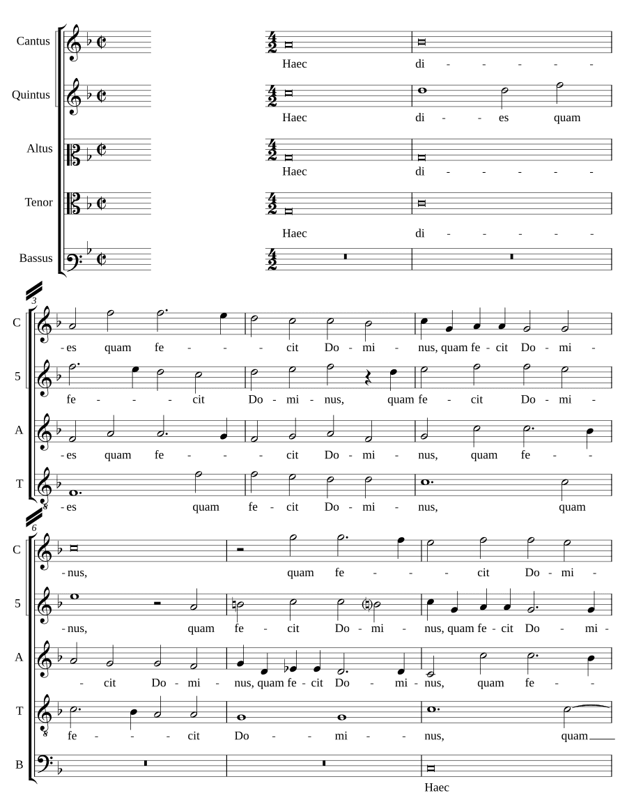 Сей день, который сотворил Господь (Hæc dies quam fecit Dominus)