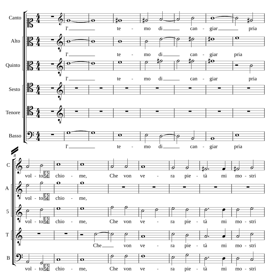 Я боюсь измениться (I' temo di cangiar)