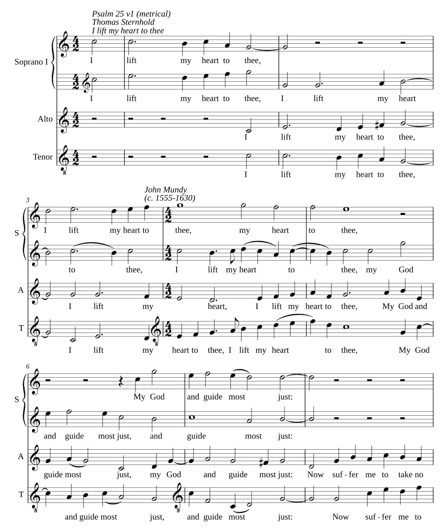 Я возношу сердце Тебе (I lift my heart to thee)