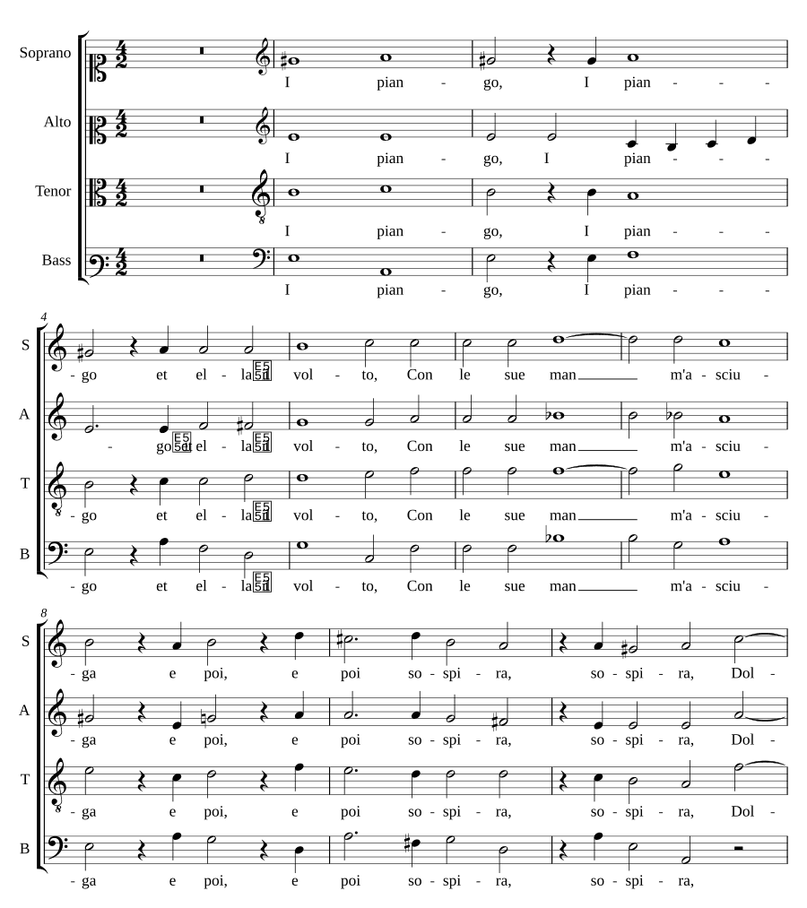 Я плачу, и она лицо (I piango et ella il volto)
