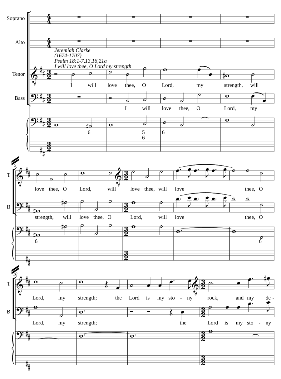 Возлюблю Тебя, Господи (I will love thee, O Lord)