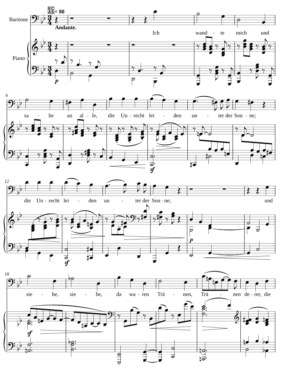 Я обратился (Ich wandte mich)