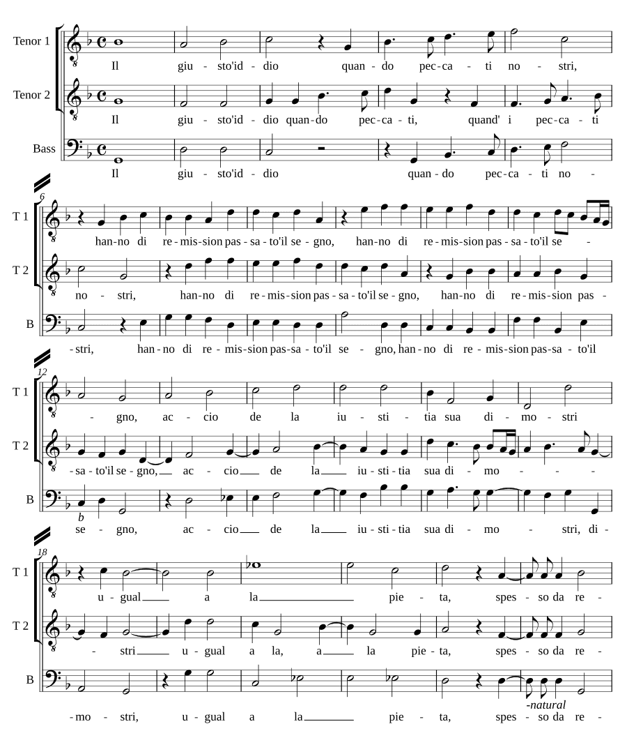 Праведный Бог (Il giusto iddio)