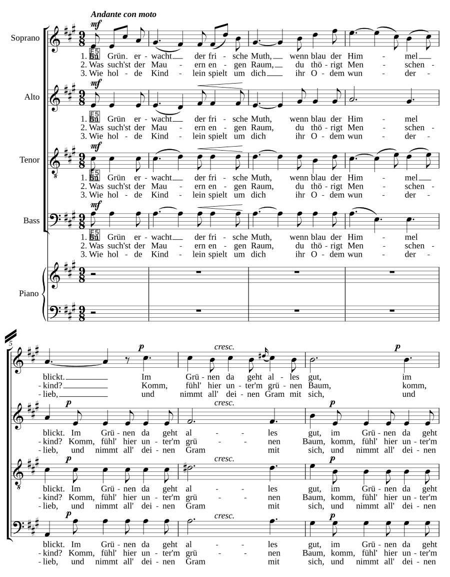 На природе, соч. 59, № 1 (Im Grünen, Op. 59, No. 1)