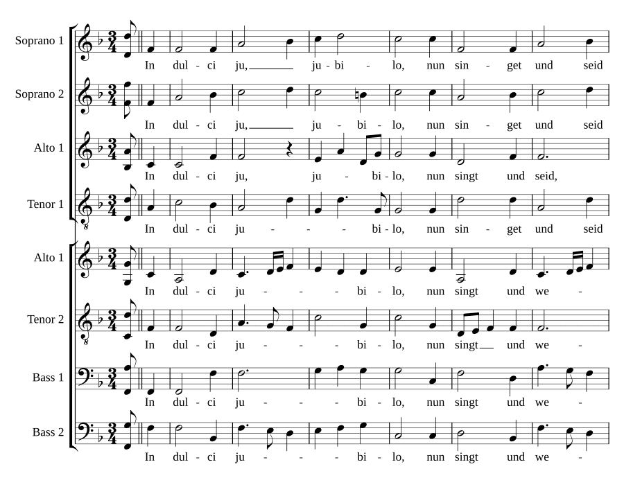 В сладкой радости (In dulci jubilo)