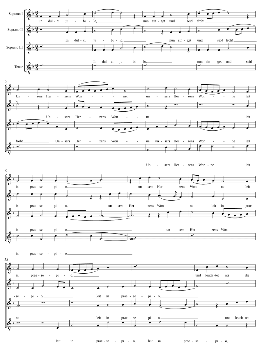 В сладкой радости III (In dulci jubilo III)
