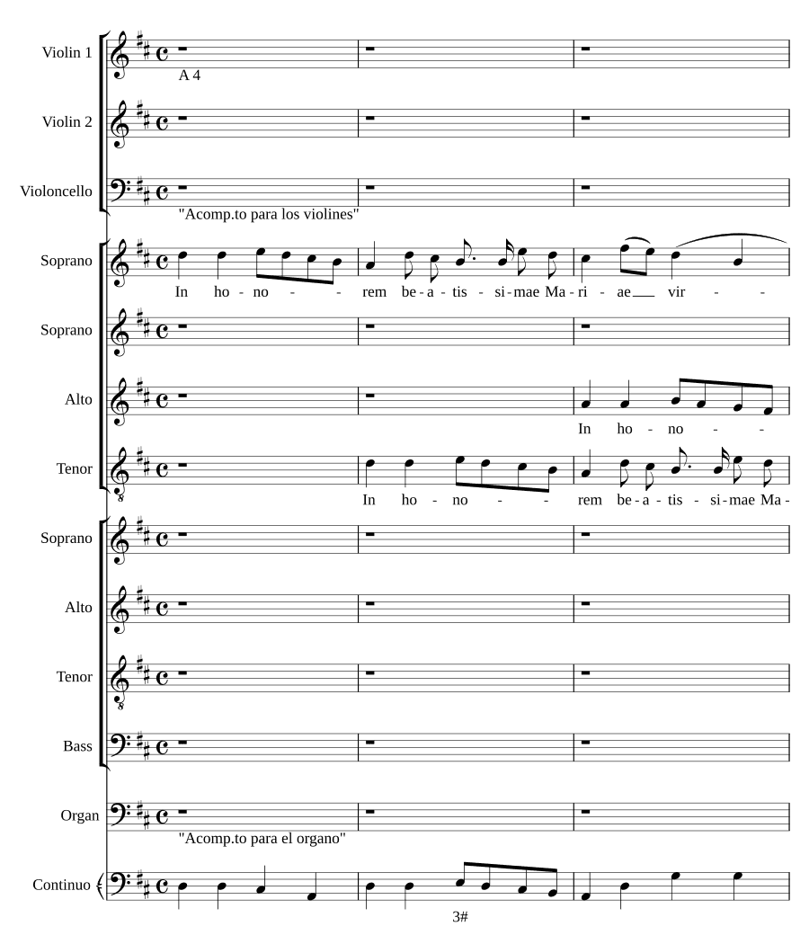 В честь блаженной Девы Марии (In honorem beatae Mariae virginis)