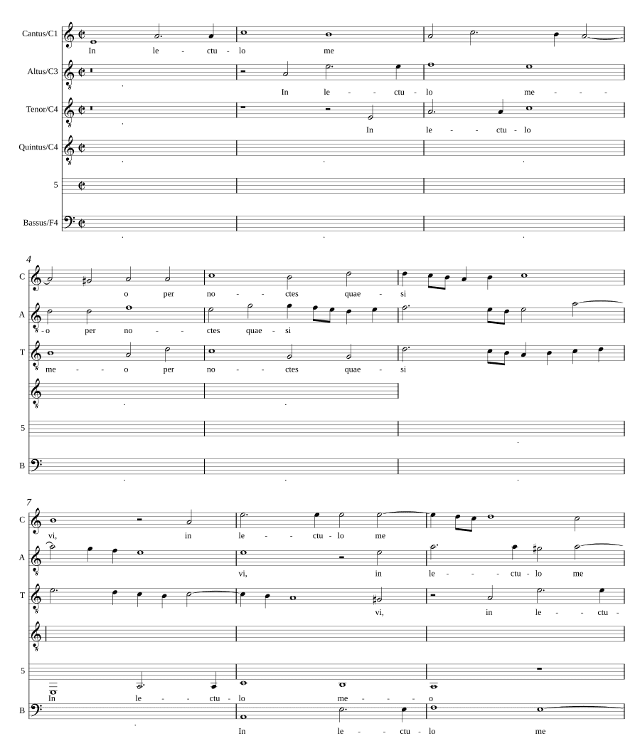 В моей постели, для 5 (In lectulo meo a 5)