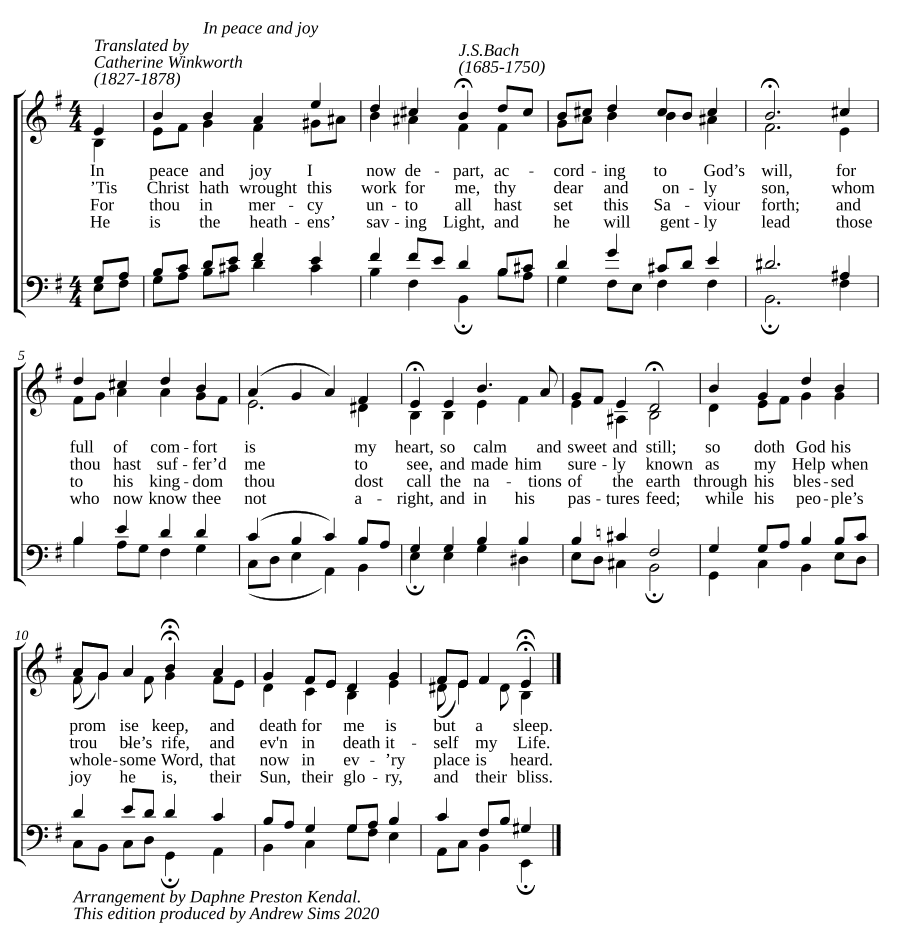 В мире и радости (In peace and joy)