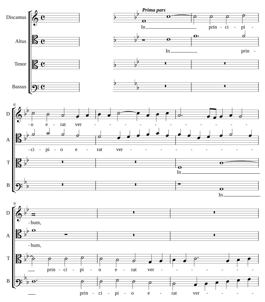 В начале было Слово (In principio erat verbum). Иво де Венту
