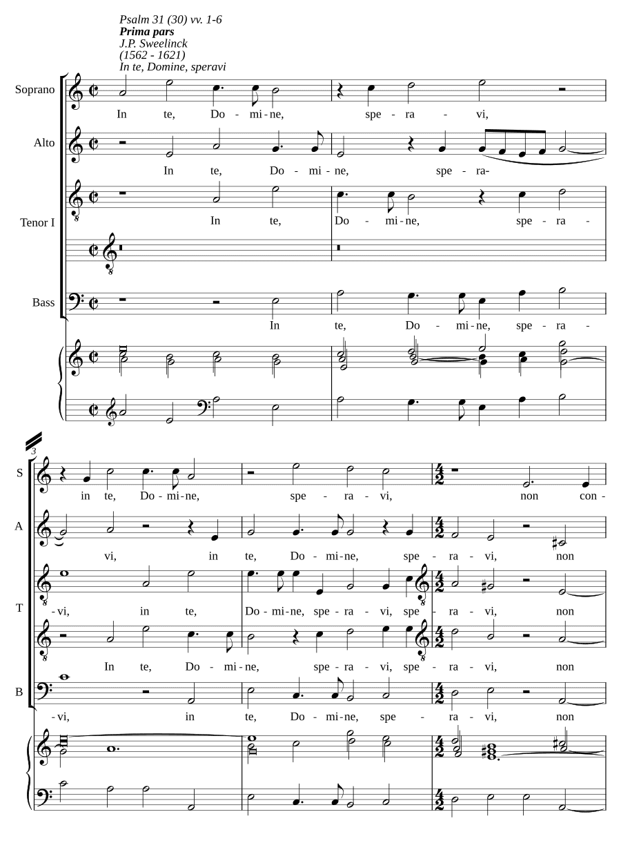 На Тебя, Господи, уповал (In te, Domine, speravi)