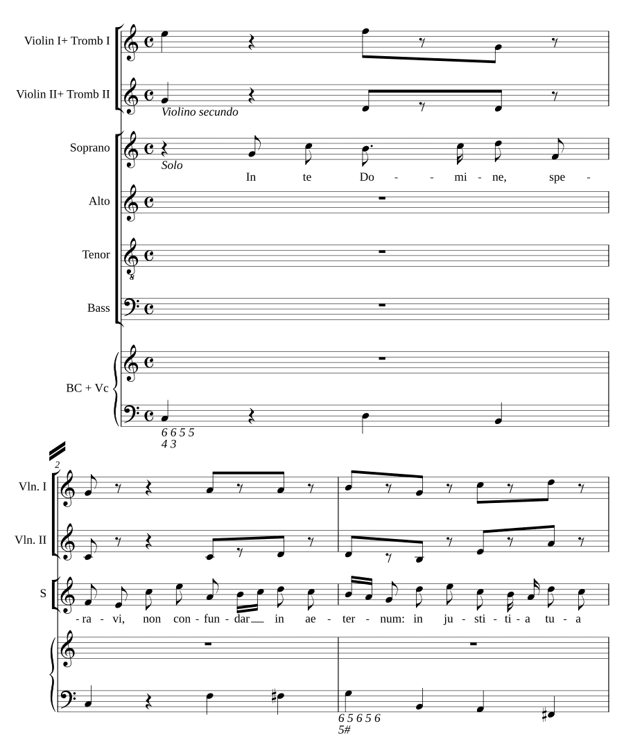 На Тебя, Господи, уповаю (In te Domine speravi)