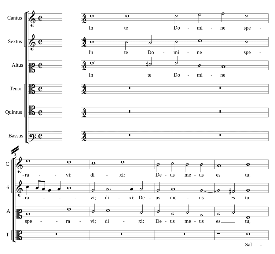 На Тебя, Господи, уповал (In te Domine speravi)