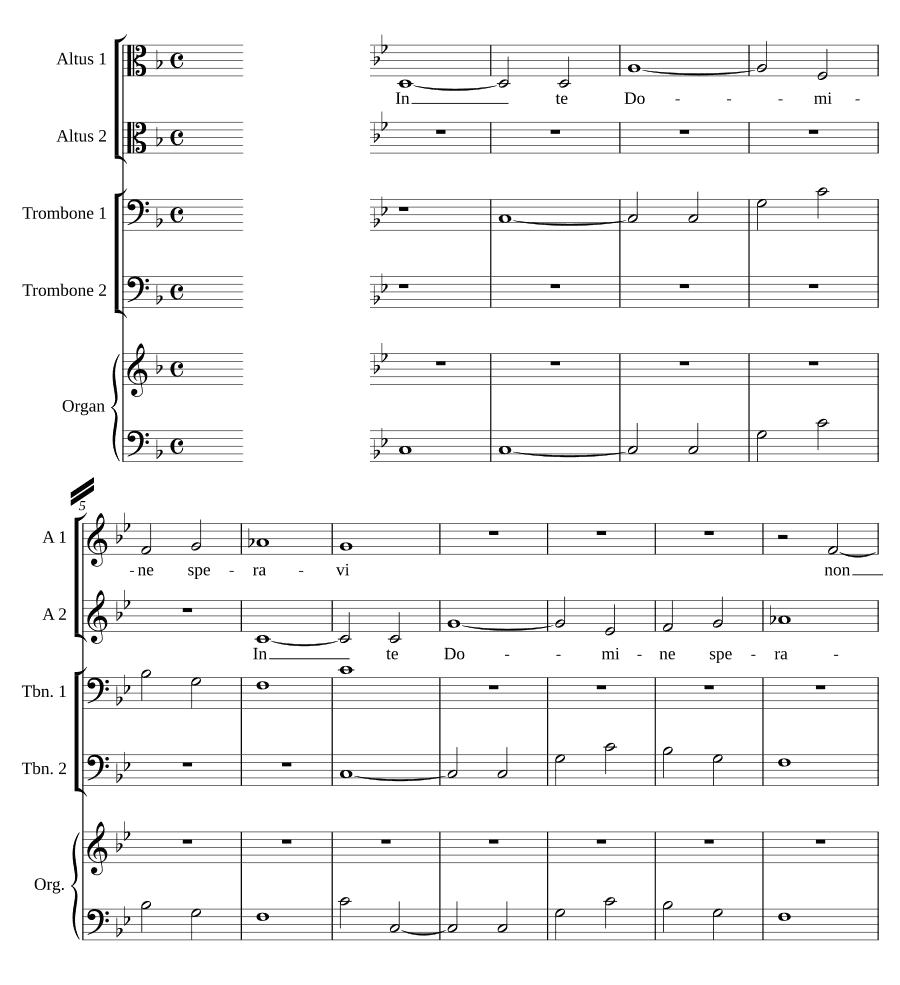 На Тебя, Господи, уповаю (In te Domine speravi)