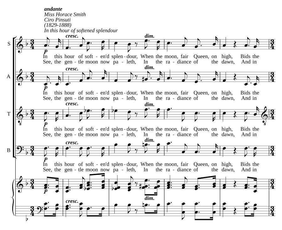 В этот час смягчённого сияния (In this hour of softened splendour)