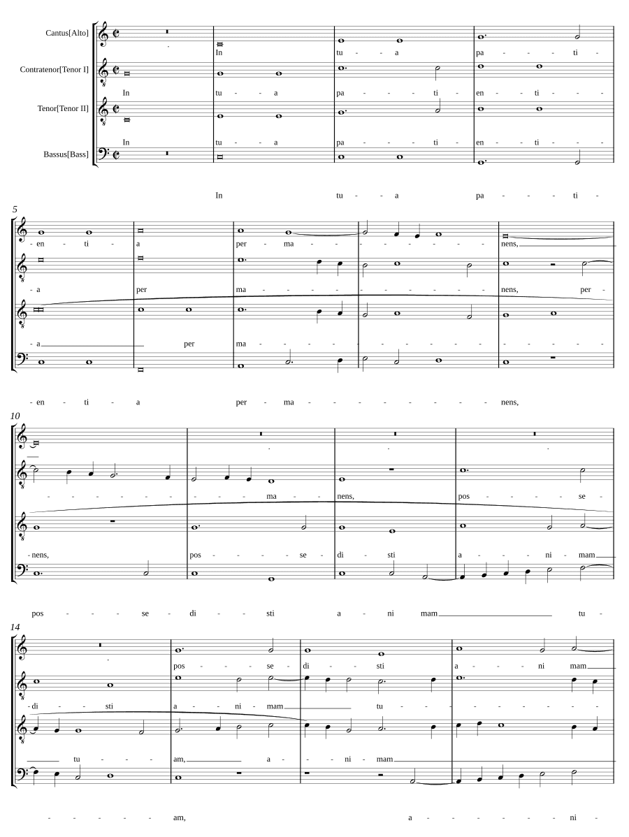 В терпении твоём (In tua patientia)
