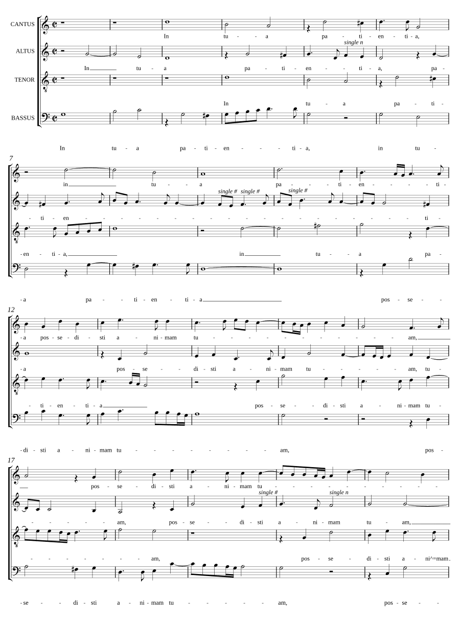 В терпении Твоём (In tua patientia)