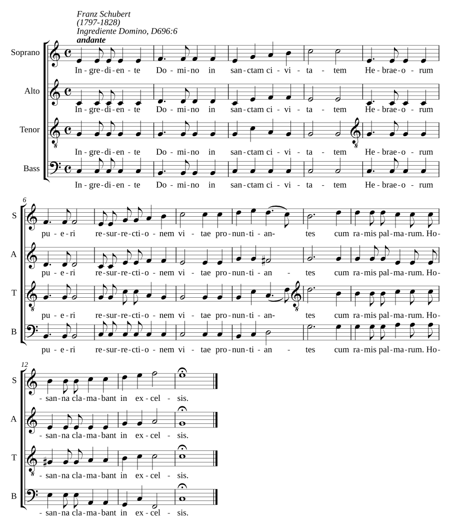 При входе Господа (Ingrediente Domino, D 696:6)