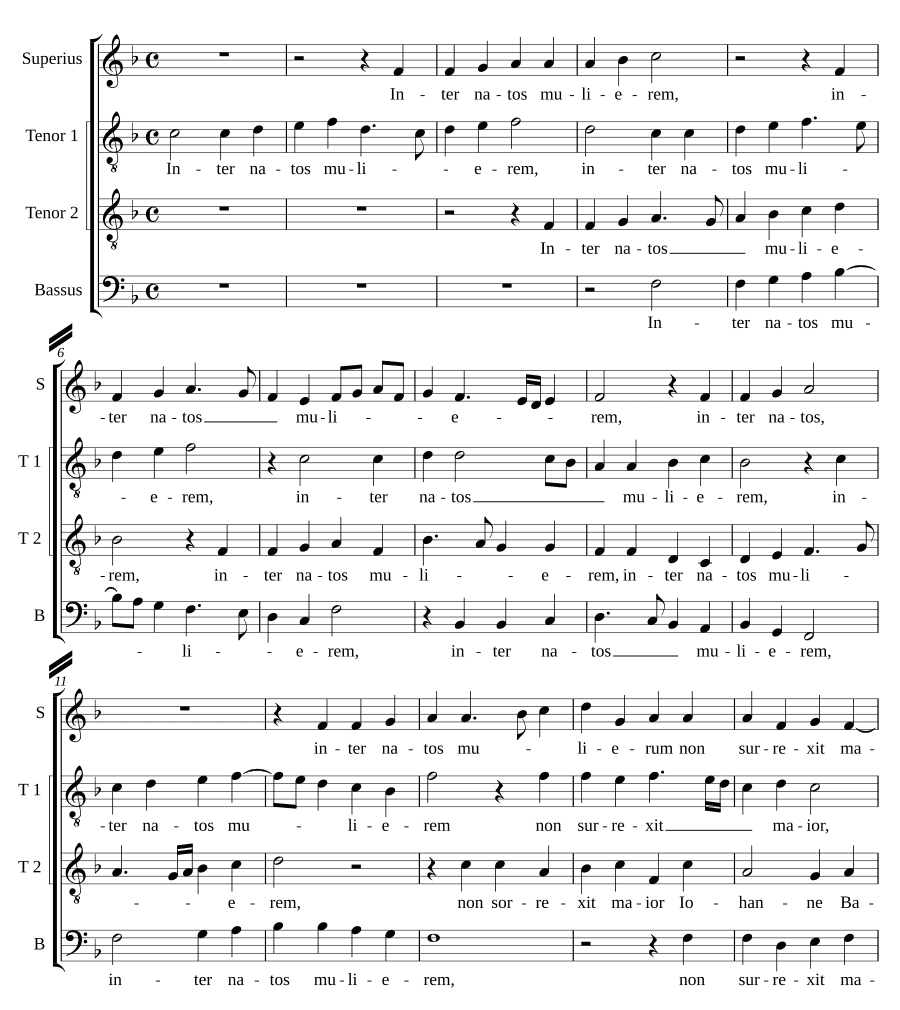 Среди рожденных жен (Inter natos mulierum)