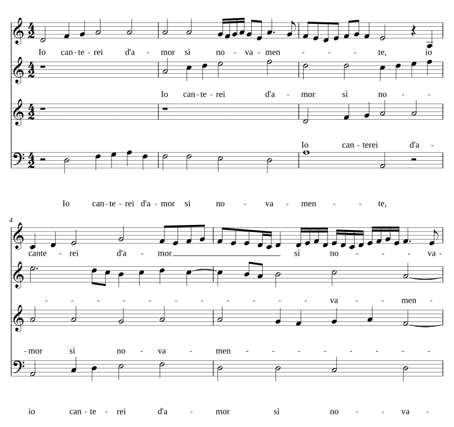 Я пел бы о любви (Io canterei d'amor)