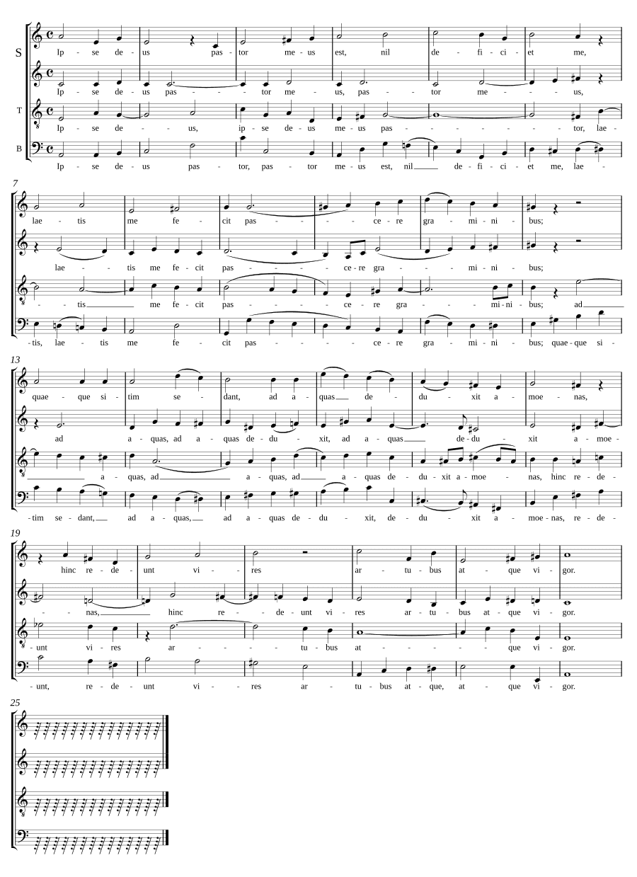 Сам Бог — пастырь мой (Ipse deus pastor meus)
